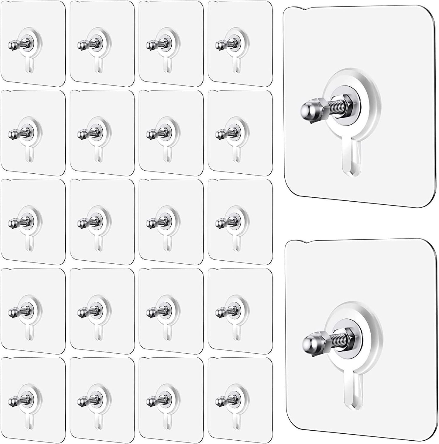 Wall Hooks-No drilling (Pack of 20)