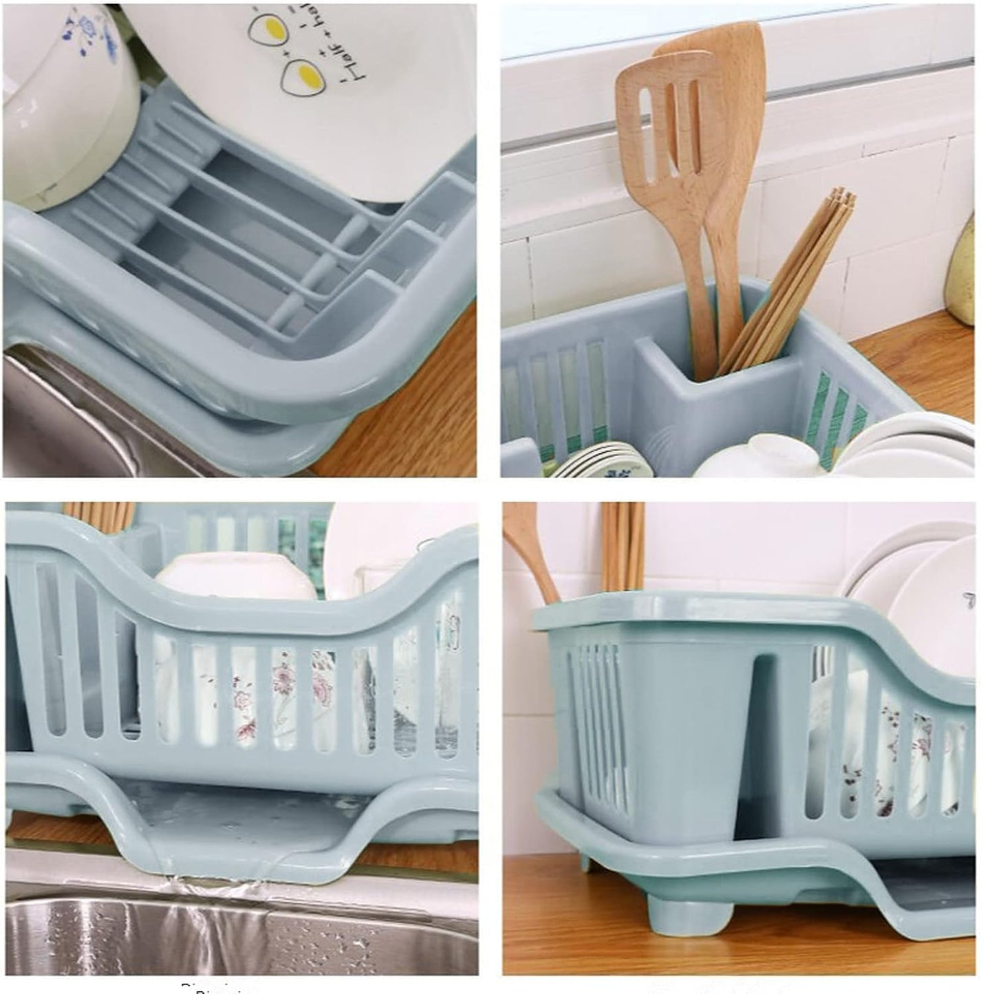 3-in-1 Space Saving Kitchen Dish Drainer