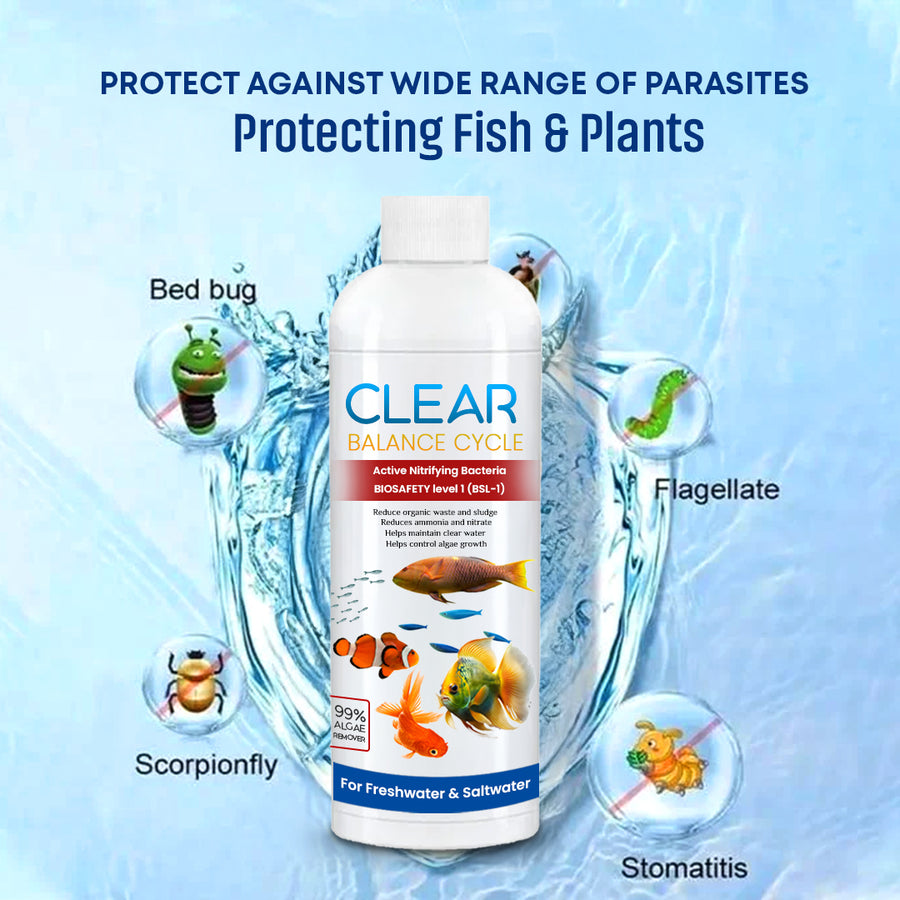 AquaClear™ Automatic Fish Tank Cleaner – ( Pack of 3 Bottles 🔥)