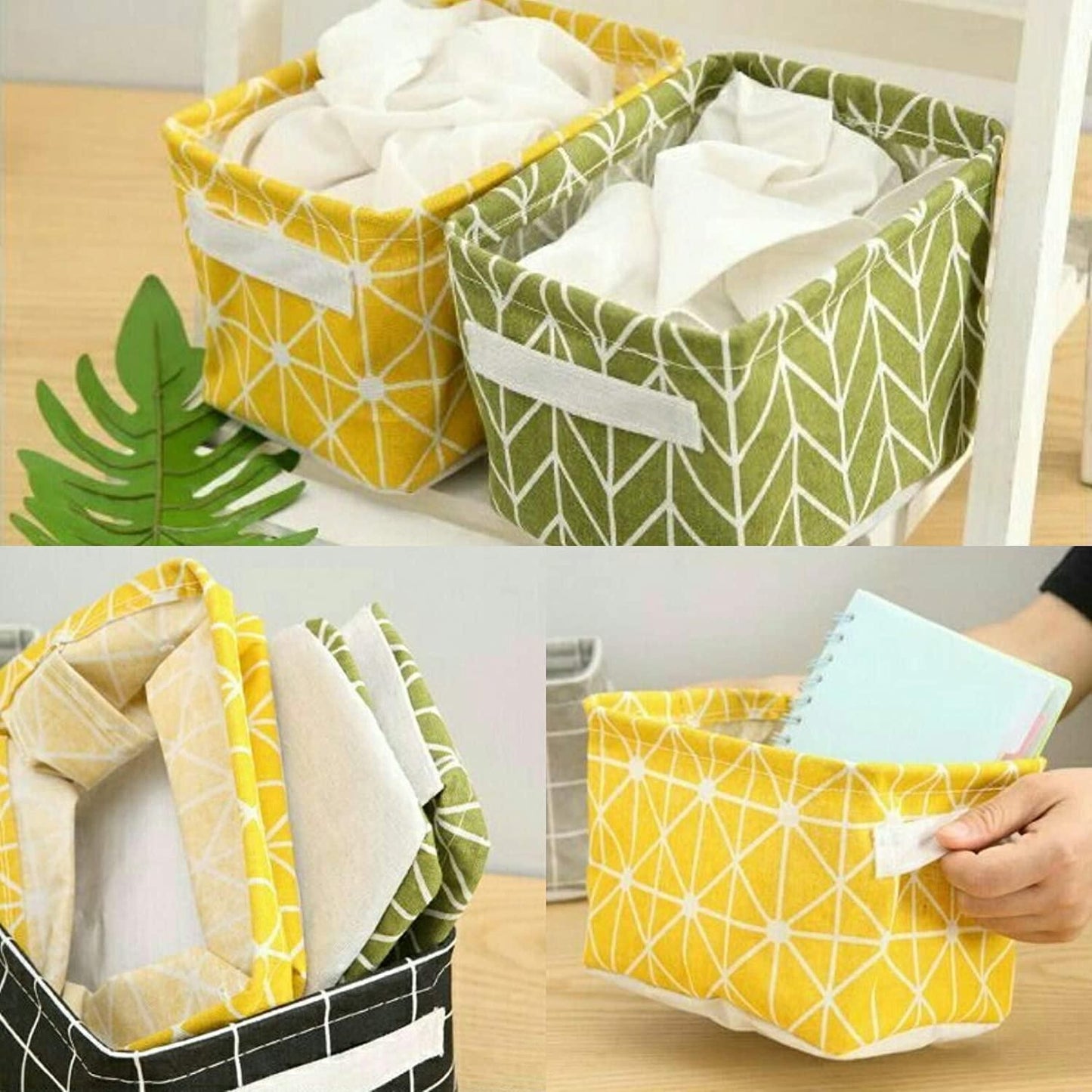 Canvas Fabric Basket