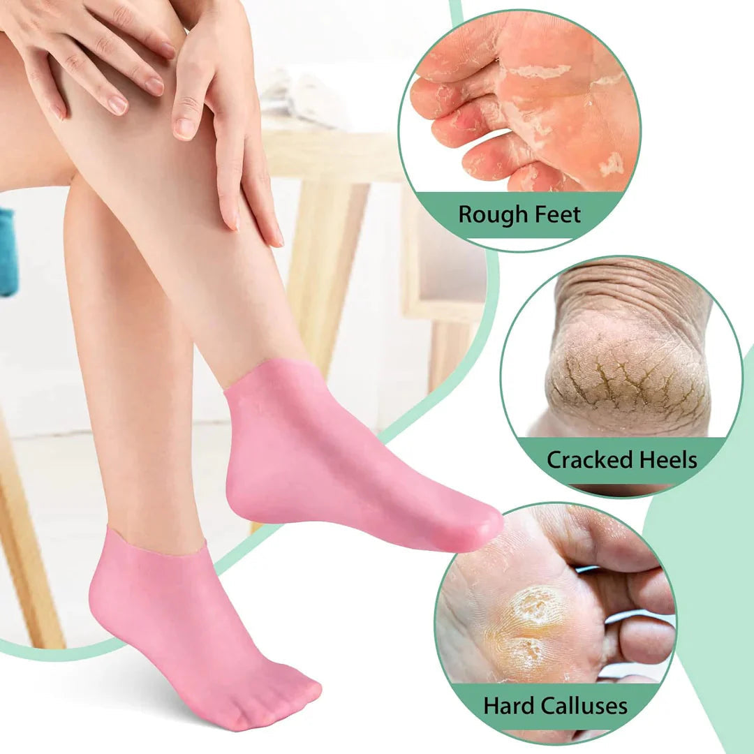 Silicone Gel Heel Socks (Anti-Slip )