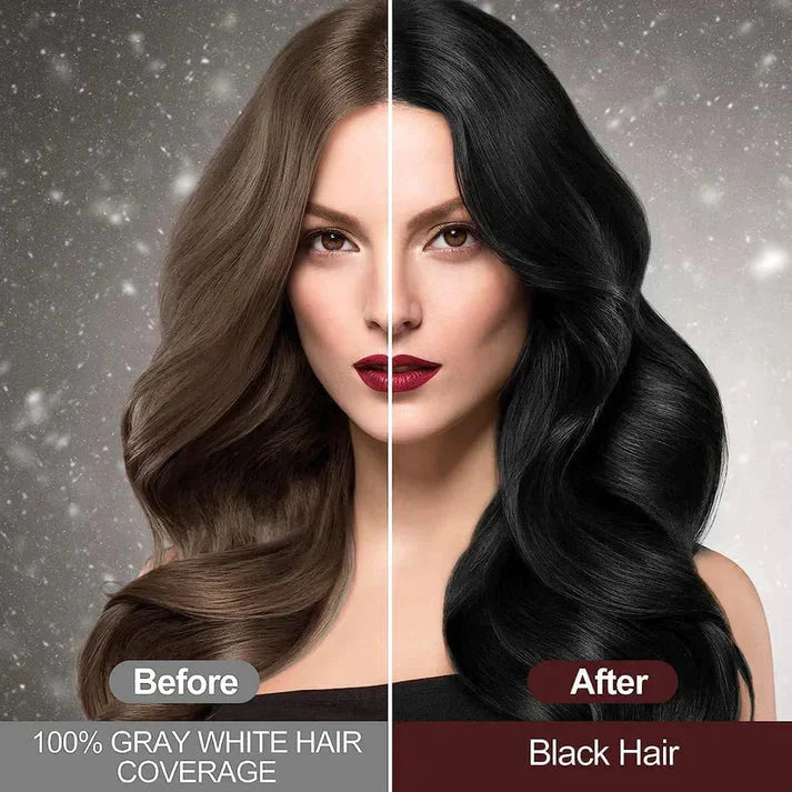 Black Herbal Hair Dye Shampoo (Pack Of 2) - Buy 1 Get 1 Free