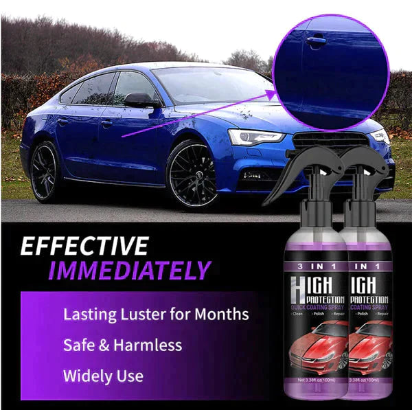 CarProtect™ 3-in-1 High Protection Car Ceramic Coating Spray