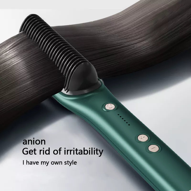 Hair Straightener Comb Brush