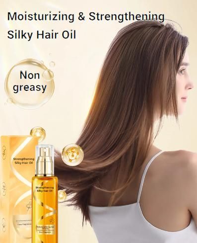 Moisturizing & Strengthening Silky Hair Oil - ( 🔥 BUY 1 GET 1 FREE 🔥 )