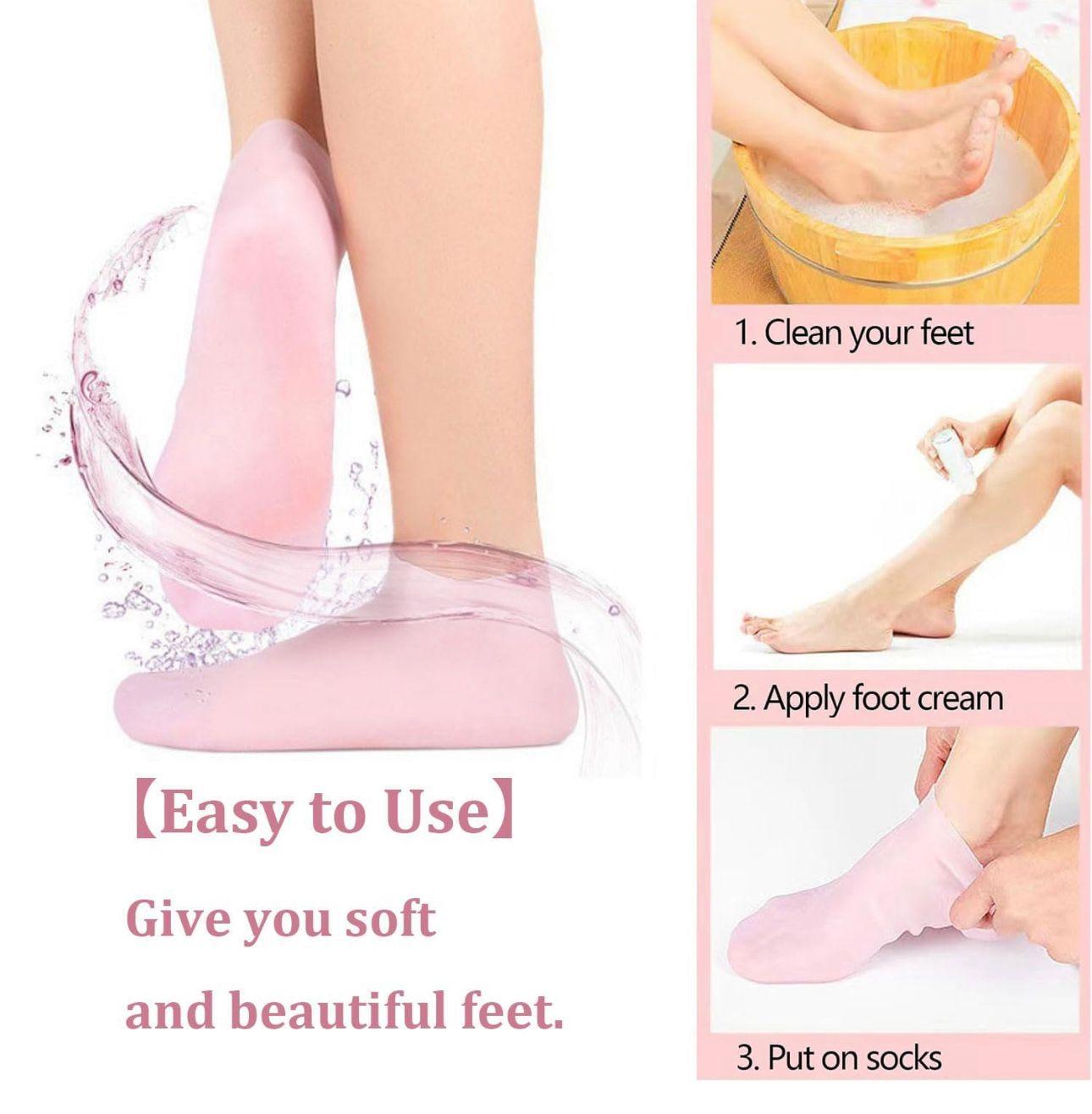 Silicone Gel Heel Socks (Anti-Slip )