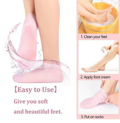 Silicone Gel Heel Socks (Anti-Slip )