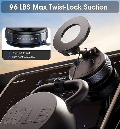 Heavy-duty 360° Vacuum Magnetic Phone Holder