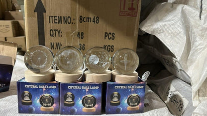 3D Solar System Crystal Lamp Ball