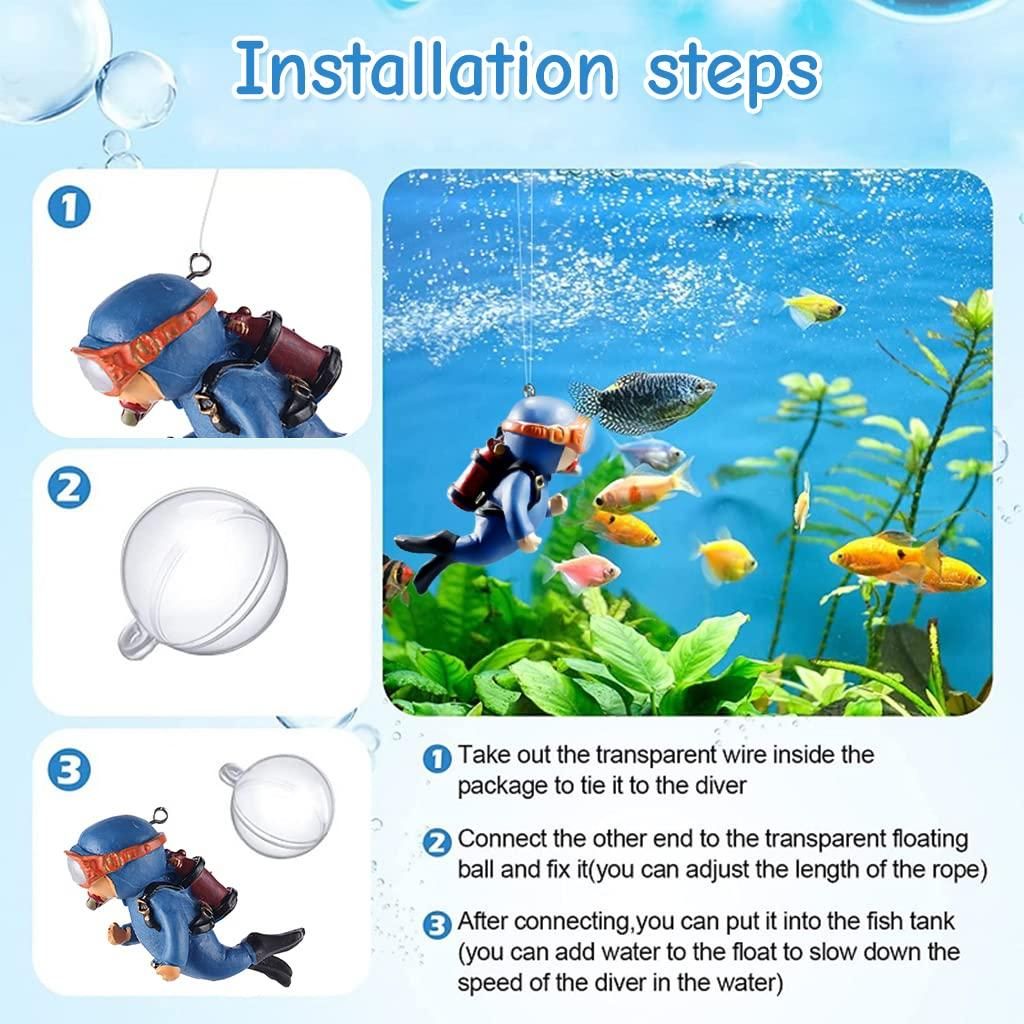 🔥 Last Day 50% OFF 🔥 Floating Aquarium Diver Cartoon ( BUY 1 GET 1 FREE )