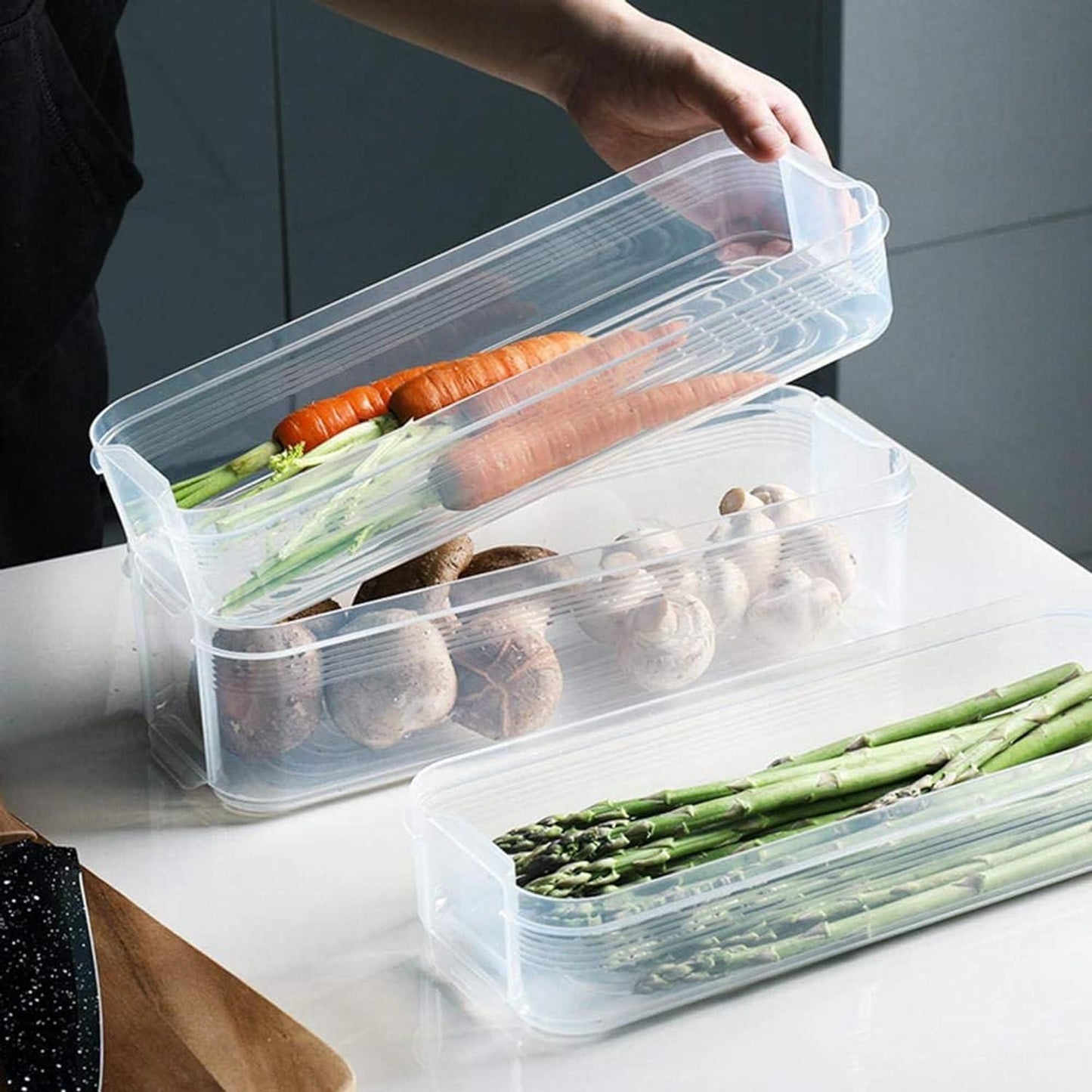 3 Layer Fridge Storage Containers