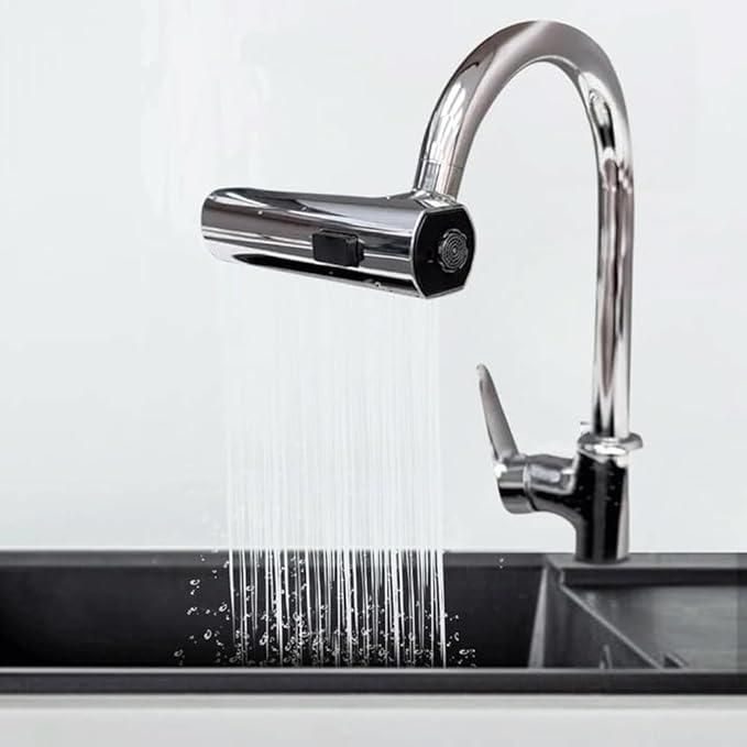 3-in-1 Waterfall Kitchen Faucet