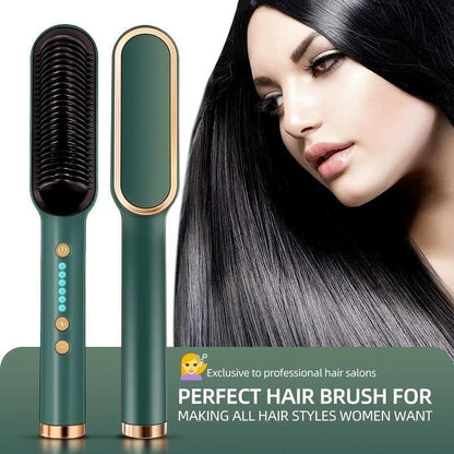 Hair Straightener Comb Brush