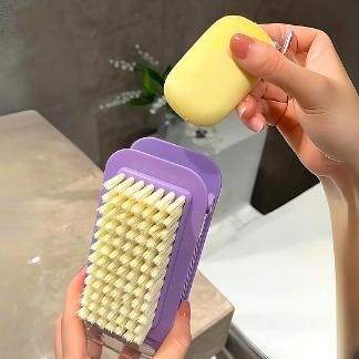 Multifunctional Non-Slip Roller Soap Box with Brush