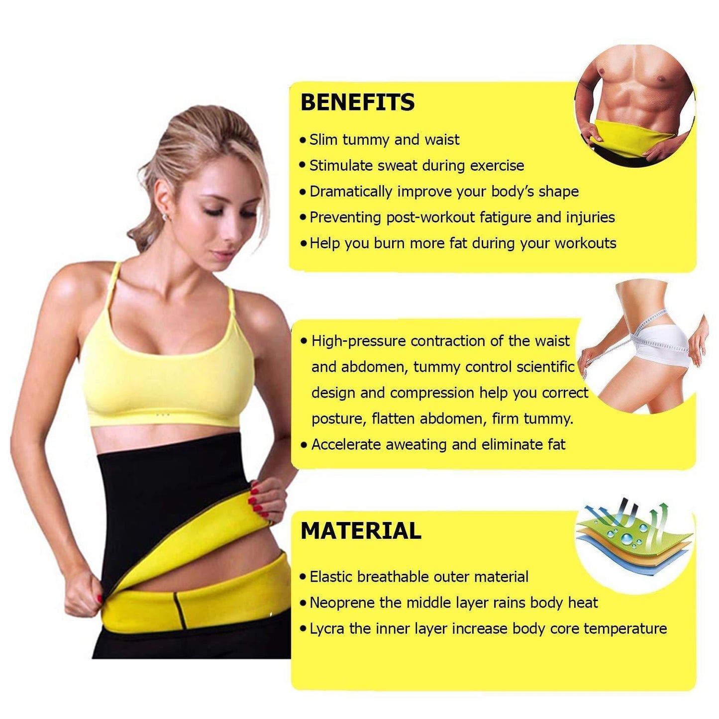 Sweat Belt - Body Shaper For Men & Women