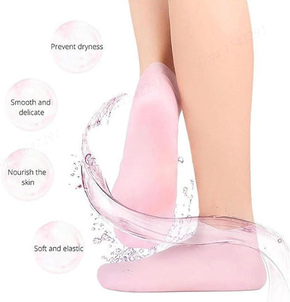 Silicone Gel Heel Socks (Anti-Slip )