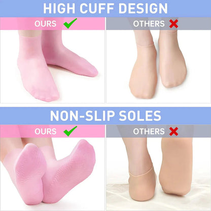 Silicone Gel Heel Socks (Anti-Slip )