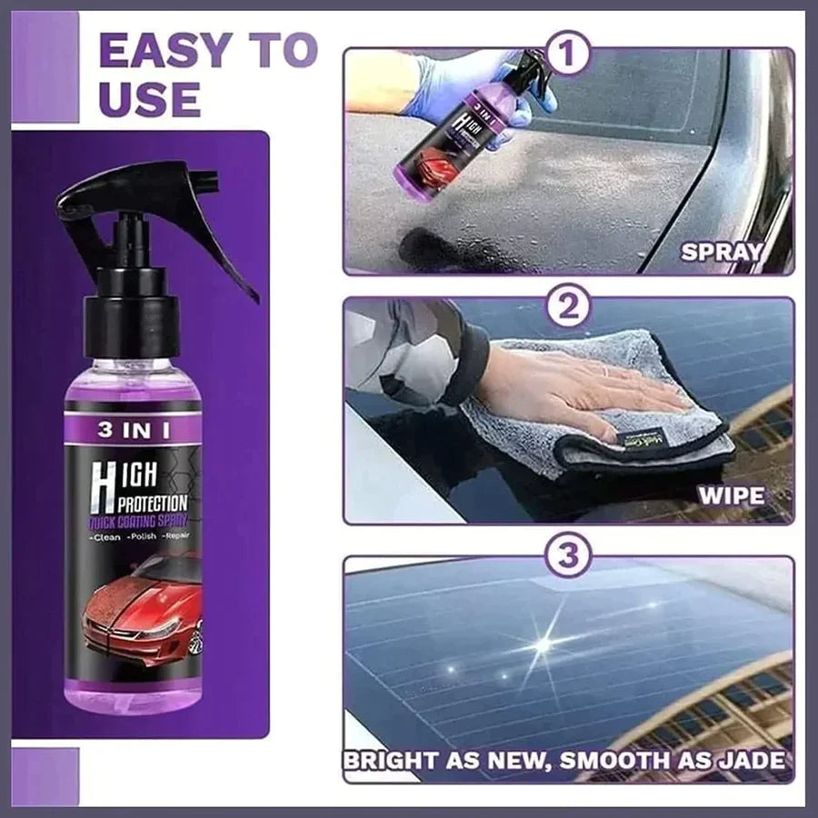 CarProtect™ 3-in-1 High Protection Car Ceramic Coating Spray