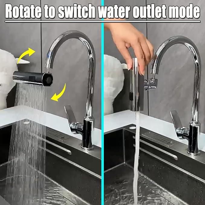 3-in-1 Waterfall Kitchen Faucet