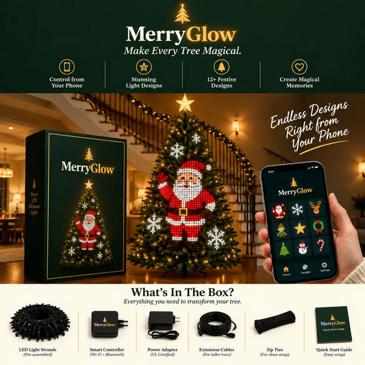 MerryGlow™ - Smart Animated Christmas Tree Lights
