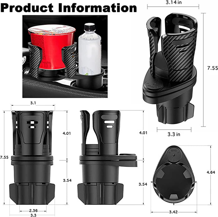 SpillProof™ 2-in-1 Multifunctional Car Cup Holder