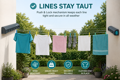 QuickDry™ 20 Metre Retractable Clothesline