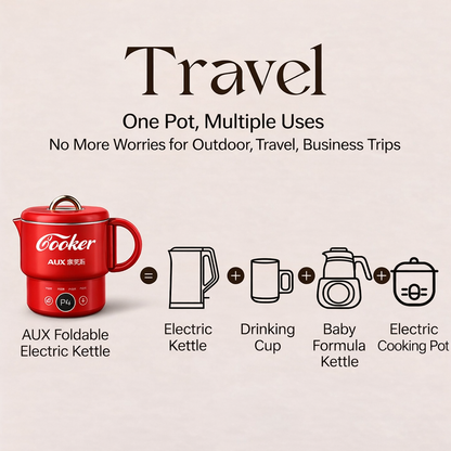 Portable Electric Kettle & Mini Cooker
