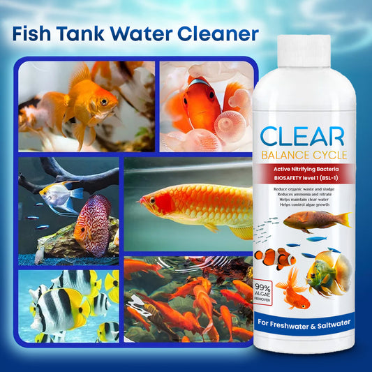 AquaClear™ Automatic Fish Tank Cleaner – ( Pack of 3 Bottles 🔥)