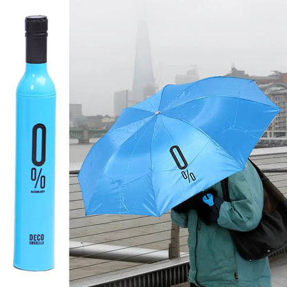 Folding Umbrella with Bottle Cover