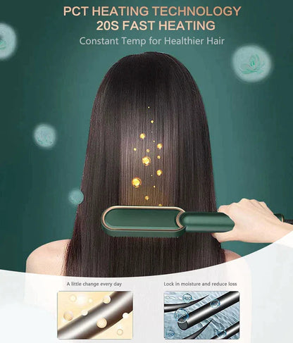 Hair Straightener Comb Brush