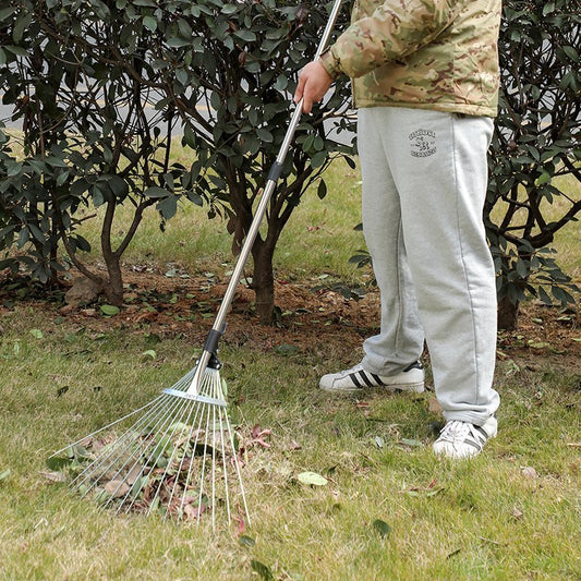 Versatile Telescopic Garden Rake Cleaning Tool