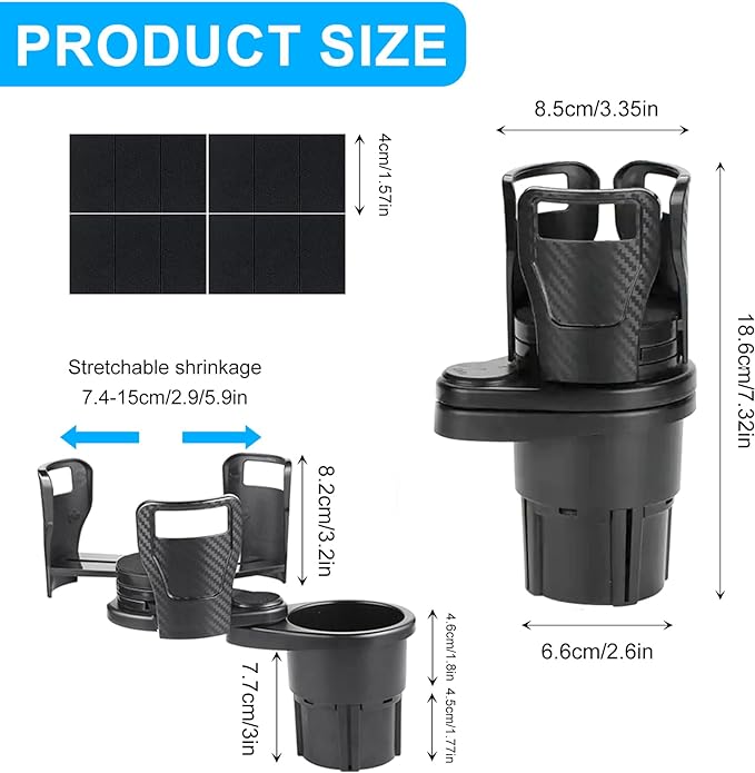 SpillProof™ 2-in-1 Multifunctional Car Cup Holder