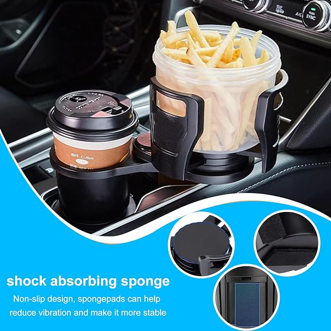 SpillProof™ 2-in-1 Multifunctional Car Cup Holder