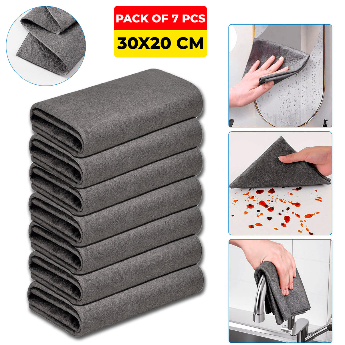 Thickened Magic Cleaning Cloth (7 Pcs)
