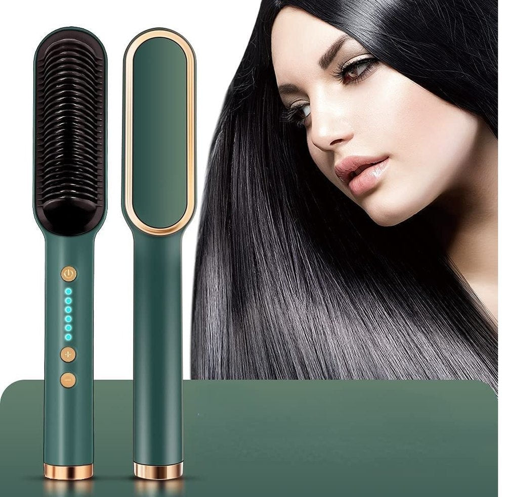 Hair Straightener Comb Brush