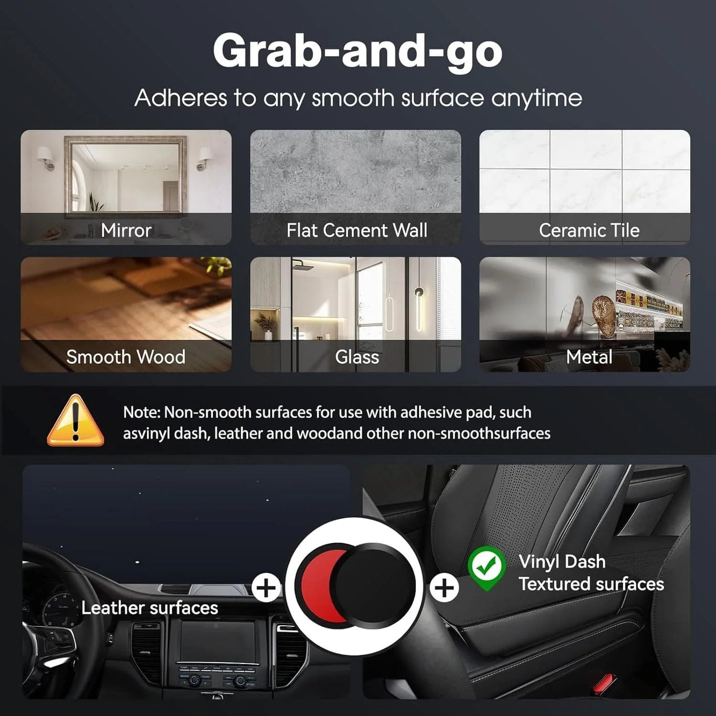 Heavy-duty 360° Vacuum Magnetic Phone Holder
