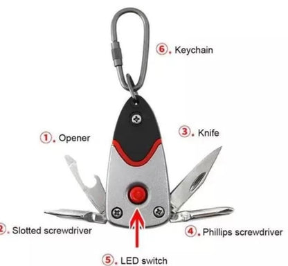 6-In-1 Multi-Tool Keychain