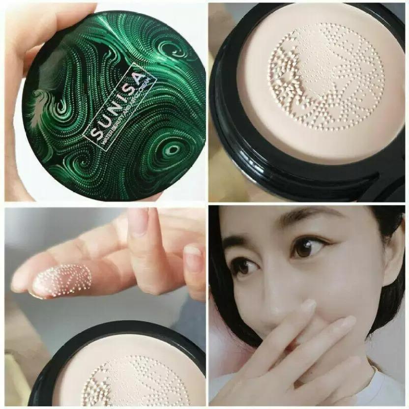 Waterproof CC Cream With Mushroom Head Makeup Brush