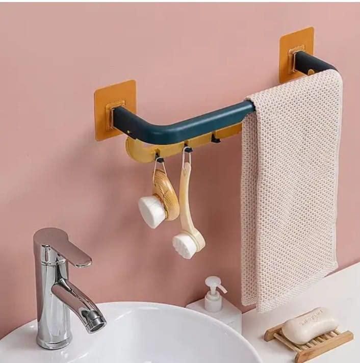 Towel Rack with Hooks