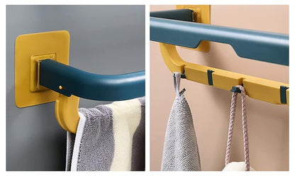 Towel Rack with Hooks