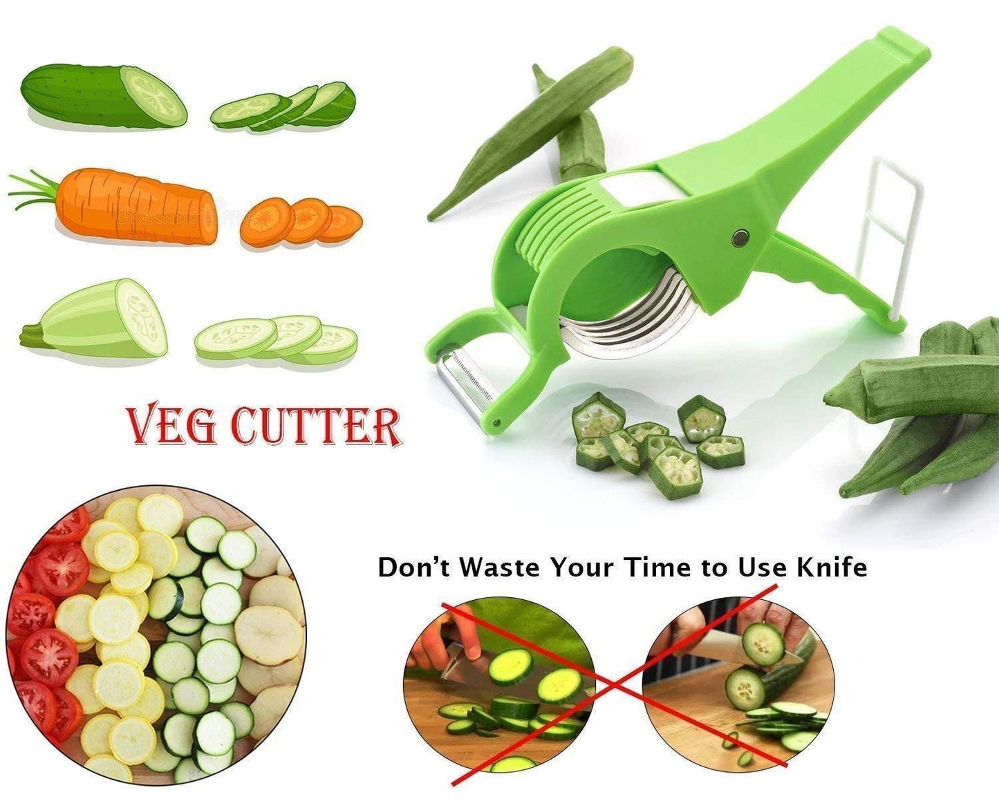 2 in 1 Vegetable & Fruit Cutter